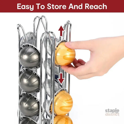 24 Coffee Capsule Holder Rack Storage Stand Pod Display Organizer Shelf Kitchen - Appliances > Kitchen Appliances >