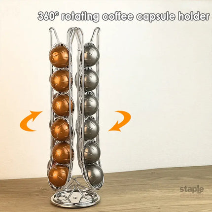 24 Coffee Capsule Holder Rack Storage Stand Pod Display Organizer Shelf Kitchen - Appliances > Kitchen Appliances >