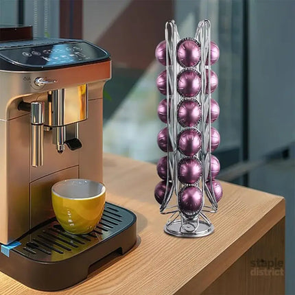 24 Coffee Capsule Holder Rack Storage Stand Pod Display Organizer Shelf Kitchen - Appliances > Kitchen Appliances >