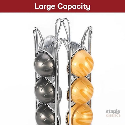 24 Coffee Capsule Holder Rack Storage Stand Pod Display Organizer Shelf Kitchen - Appliances > Kitchen Appliances >