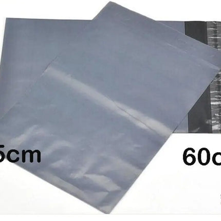 25 Pack - 600x450 mm LARGE GREY PLASTIC MAILING SATCHEL COURIER BAG SHIPPING POLY POSTAGE POST SELF SEAL - Commercial >