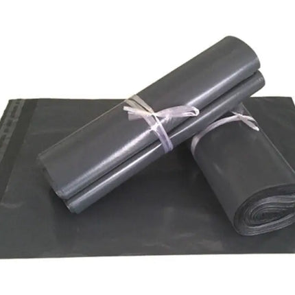 25 Pack - 600x450 mm LARGE GREY PLASTIC MAILING SATCHEL COURIER BAG SHIPPING POLY POSTAGE POST SELF SEAL - Commercial >