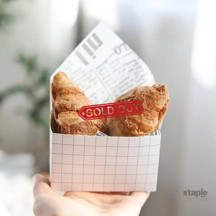 250PCS Sandwich Packaging Box Breakfast Hamburger Wrapping Box S Size - White - Commercial > Packaging > Postage