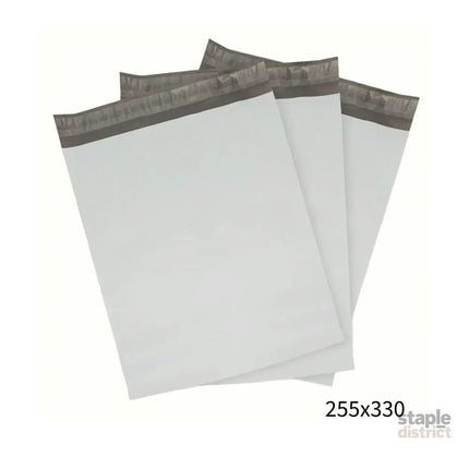 255x330mm White Poly Mailer – Self-Sealing Shipping Bag 100 Pack-2050056863252353025