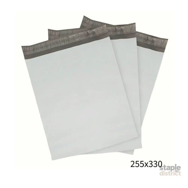 255x330mm White Poly Mailer – Self-Sealing Shipping Bag 100 Pack-2050056863252353025