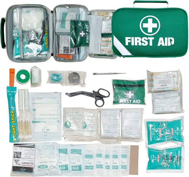 258pcs PREMIUM FIRST AID KIT Medical Travel Set Emergency Family Safety Office - Health & Beauty > Health & Wellbeing >