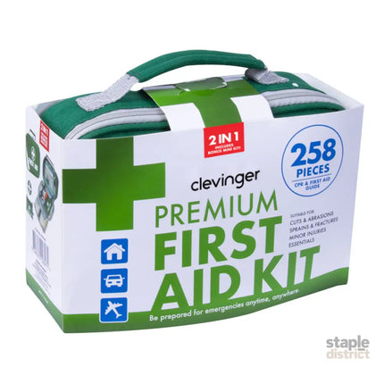 258pcs PREMIUM FIRST AID KIT Medical Travel Set Emergency Family Safety Office - Health & Beauty > Health & Wellbeing >