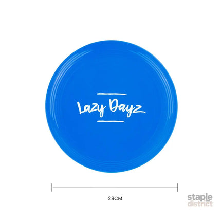28cm Lazy Dayz Jumbo Neon Beach Frisbee - Blue - Baby & Kids > Baby & Kid’s Toys > Outdoor Play Equipment