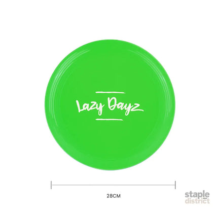 28cm Lazy Dayz Jumbo Neon Beach Frisbee - Green - Baby & Kids > Baby & Kid’s Toys > Outdoor Play Equipment