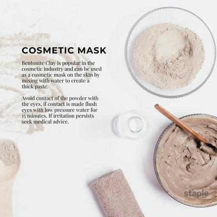 2Kg Organic Sodium Bentonite Clay Powder - Cosmetic Montmorillonite - Commercial > Commercial Others > Retail