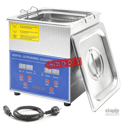 2L Ultrasonic Cleaner Lab-Grade Stainless Steel Ultrasonic Cleaning Machine Digital Heating Timer and Basket for Home