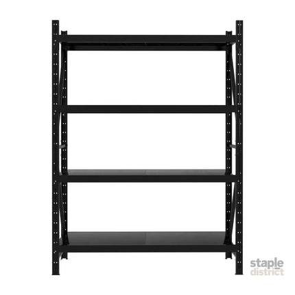 2Mx1.5M Giantz Garage Shelving Warehouse Rack Black - Tools > Tools Storage > Wall Storage Racks