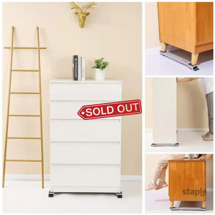 2pcs Adjustable Refrigerator Washing Machine Base Stand Movable Support Shelf - Grooved - Appliances > Washers Dryers &
