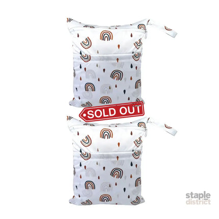 2PCS Cartoon Printed Diaper Bag Double Zipper Washable Storage Organizer - Colour Heart - Baby & Kids > Kid’s Furniture