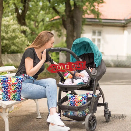 2PCS Cartoon Printed Diaper Bag Double Zipper Washable Storage Organizer - Fox Cone - Baby & Kids > Kid’s Furniture >