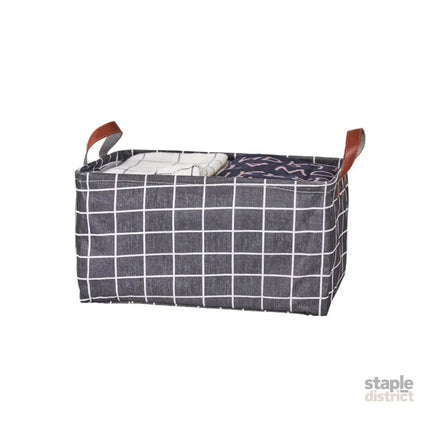 2pcs Foldable Cotton Linen Storage Baskets Home Organizer Box Office Supplies - Haig - Baby & Kids > Kid’s Furniture >