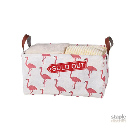 2pcs Foldable Cotton Linen Storage Baskets Home Organizer Box Office Supplies - Little Elephant - Baby & Kids > Kid’s