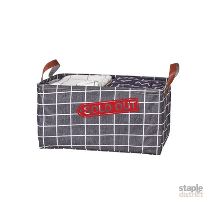 2pcs Foldable Cotton Linen Storage Baskets Home Organizer Box Office Supplies - Little Elephant - Baby & Kids > Kid’s