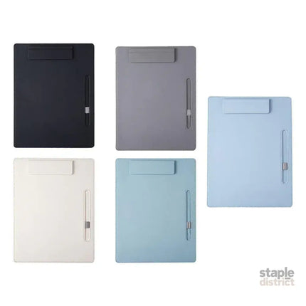 2pcs Leather Clipboard Conference File Holder Hotel Menu Pad Durable Board Clip - Black - Commercial > Commercial