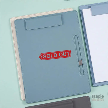2pcs Leather Clipboard Conference File Holder Hotel Menu Pad Durable Board Clip - Cream - Commercial > Commercial