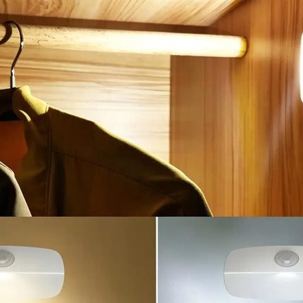 2PCS LED Motion Sensor Night Light Battery Powered Closet Stair Light - Home & Garden > Lighting > Night Lights &