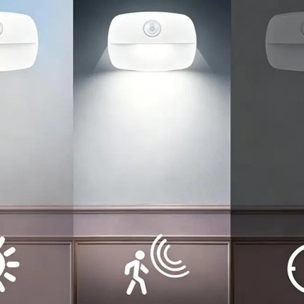 2PCS LED Motion Sensor Night Light Battery Powered Closet Stair Light - Home & Garden > Lighting > Night Lights &