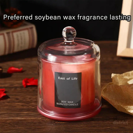 2Pcs Smokeless Glass Aromatherapy Candles Scented Gift Set for Relaxation - Freesia - Appliances > Aroma Diffusers &