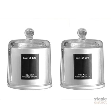 2Pcs Smokeless Glass Aromatherapy Candles Scented Gift Set for Relaxation - Freesia - Appliances > Aroma Diffusers &