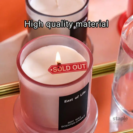 2Pcs Smokeless Glass Aromatherapy Candles Scented Gift Set for Relaxation - Lime Basil - Appliances > Aroma Diffusers &