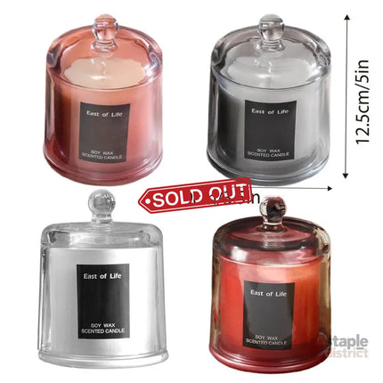 2Pcs Smokeless Glass Aromatherapy Candles Scented Gift Set for Relaxation - Lime Basil - Appliances > Aroma Diffusers &