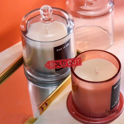 2Pcs Smokeless Glass Aromatherapy Candles Scented Gift Set for Relaxation - Velvet Rose - Appliances > Aroma Diffusers