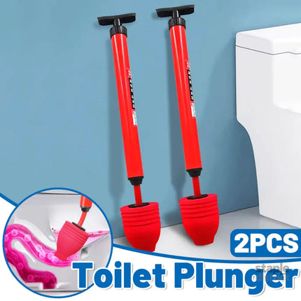 2PCS Toilet Plunger Vacuum Pump Powerful Clog Remover Sewer Drain Unclogging Tool - Commercial > Commercial Others >