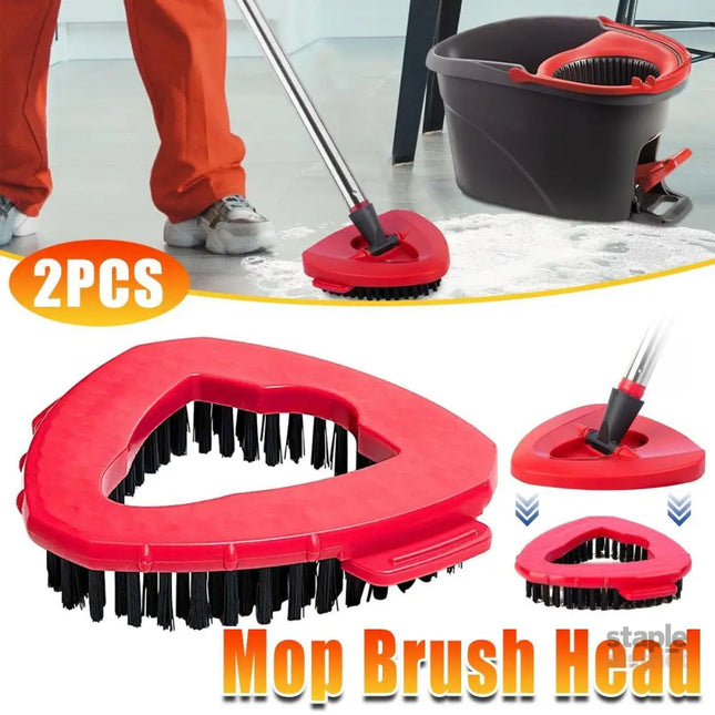 2PCS Triangle Rotating Mop Head Replacement Floor Brush Universal Cleaning Mop - Commercial > Commercial Others >