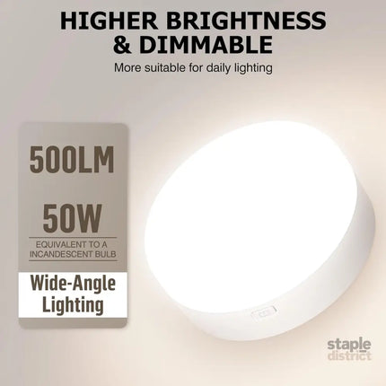 Battery Operated Light Bulbs 5000mAh Rechargeable Light Bulb Set of 2 with Remote 3 Colors 10 Levels Dimmable Fabric