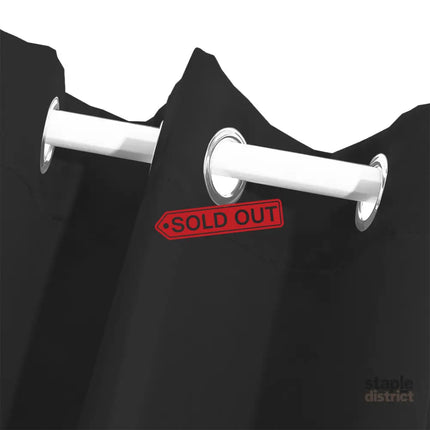 2x Blockout Curtains Panels 3 Layers Black-2029387284071190533