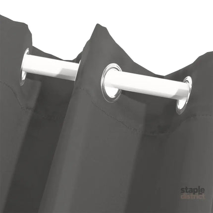 2x Blockout Curtains Panels 3 Layers Charcoal CD1003-132X213-GR-2029387283907612677