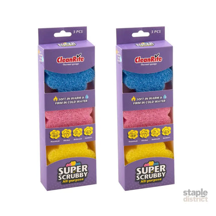 2x Cleanrite 10cm Sponge 3pk-2050056740401188865