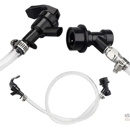 3/16 Inch Beer Line Liquid Ball Lock Assembly Kit for Home Brew Dispensing Keg-Black - Commercial > Commercial Others >