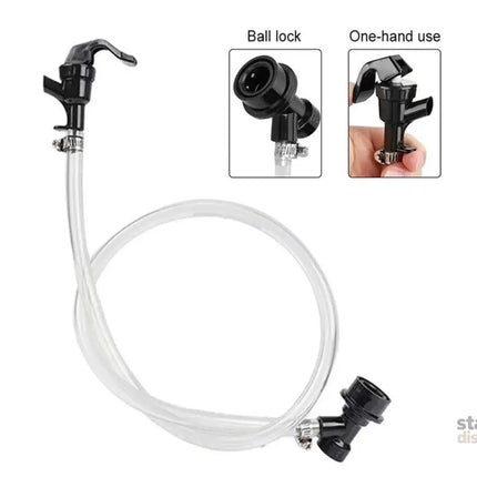 3/16 Inch Beer Line Liquid Ball Lock Assembly Kit for Home Brew Dispensing Keg-Black - Commercial > Commercial Others >