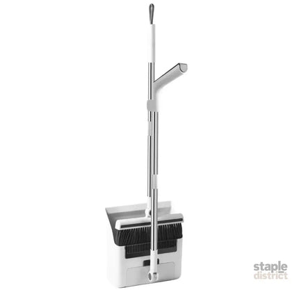 3 in1 Broom Set for Winnowing Brushing Handheld Cleaning Tool Home Kitchen Floor - White - Commercial > Commercial