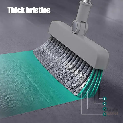 3 in1 Broom Set for Winnowing Brushing Handheld Cleaning Tool Home Kitchen Floor - White - Commercial > Commercial