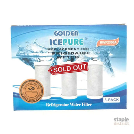 3 Pack Fridge Water Filter Cartridges RWF2300A RFC2300A For Frigidaire WF1CB Kenmore - Appliances > Kitchen Appliances