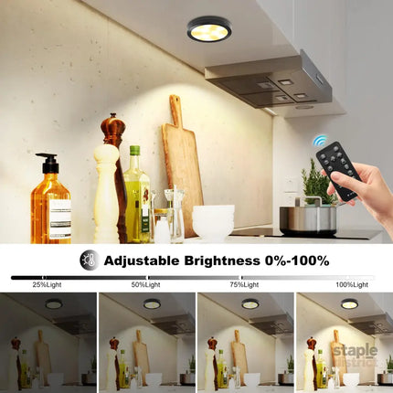3 Pack Smart Under Cabinet Lights Hardwired,Dimmable LED Light for Kitchen Under Cabinet with Alexa Google Remote APP
