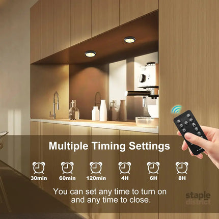 3 Pack Smart Under Cabinet Lights Hardwired,Dimmable LED Light for Kitchen Under Cabinet with Alexa Google Remote APP