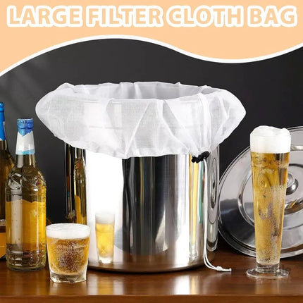 3 pieces - Filter bags - Brew filter bags - Brew bags - Filter Mesh Bags - Strainer cloth - Drawstring filter bags