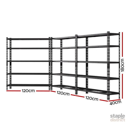 3 x 1.8M Giantz Garage Shelving Warehouse Rack - Tools > Tools Storage > Wall Storage Racks