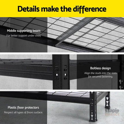 3 x 1.8M Giantz Garage Shelving Warehouse Rack - Tools > Tools Storage > Wall Storage Racks