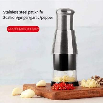 304 Stainless Steel Garlic Press Crusher Manual Garlic Mincer Kitchen Tool - Appliances > Kitchen Appliances > Food