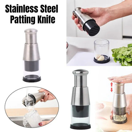 304 Stainless Steel Garlic Press Crusher Manual Garlic Mincer Kitchen Tool - Appliances > Kitchen Appliances > Food