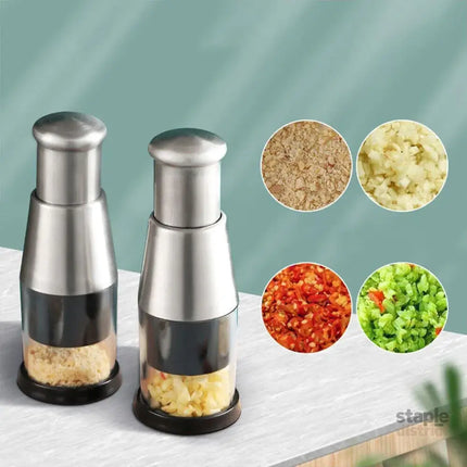 304 Stainless Steel Garlic Press Crusher Manual Garlic Mincer Kitchen Tool - Appliances > Kitchen Appliances > Food
